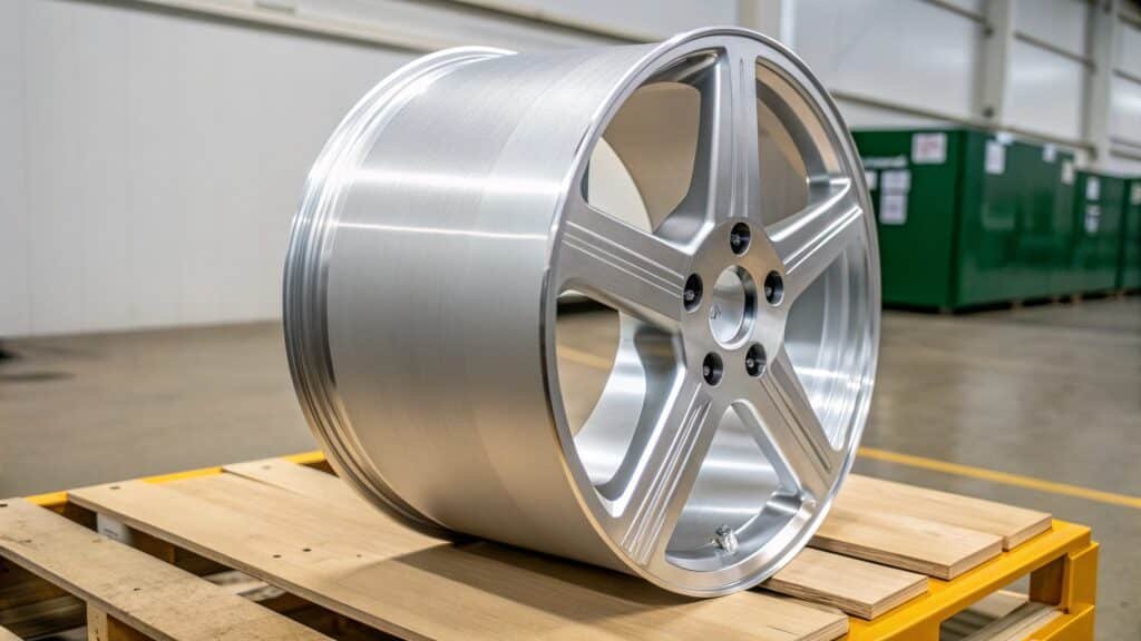 A visual comparison between a standard aluminum ingot and a premium-grade aluminum ingot, highlighting differences in surface finish, uniformity, or perhaps showing detailed metallurgical analysis results.